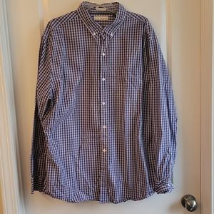 Mens long sleeve button up,  2xl, slim fit